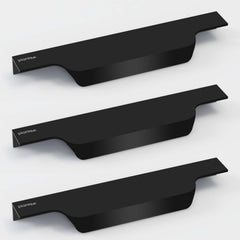 Plantex Profile Handle for Kitchen Cabinet/6 Inch Aluminium Drawer Profile Handle/Wardrobe Pull Handle for Home/Office/Hotel - Pack of 3 (Black) (Model APS-PF-1004)-1