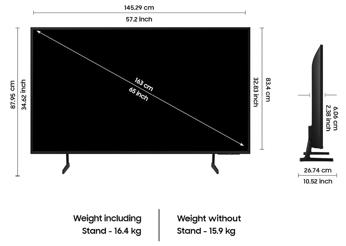 Samsung 163 cm (65 inches) D Series Brighter Crystal 4K Vivid Pro Ultra HD Smart LED TV UA65DUE77AKLXL (Black) (UA65DUE77BKLXL)-4