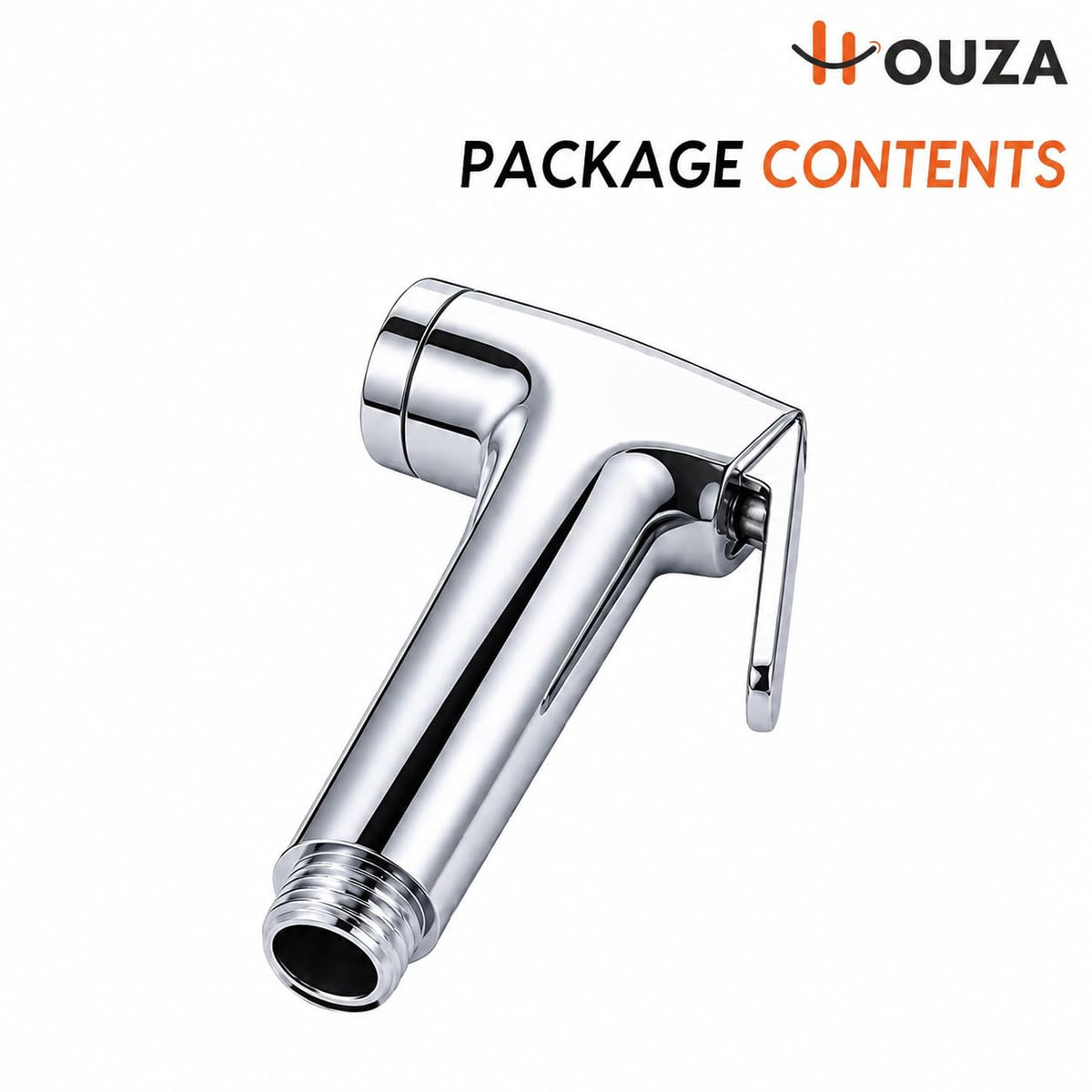 HOUZA Jaguar ABS Health Faucet Without Hose Pipe and Wall Hook | Jet Spray for Toilet | Jet Spray Gun | Health Faucet Gun Only (Chrome Finish)