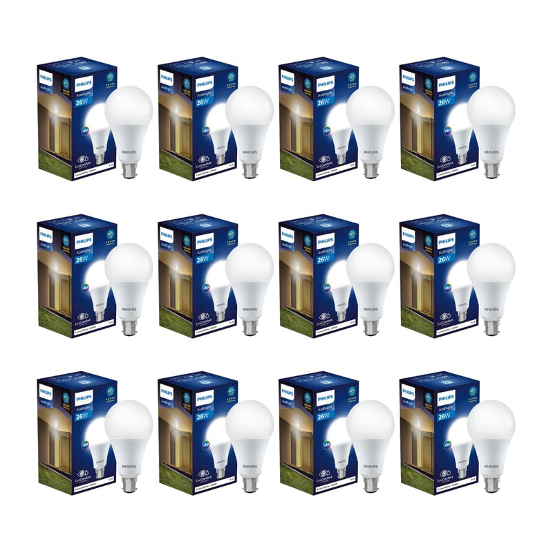 Philips 26-watt LED Bulb - AceBright High Wattage LED Bulb (Pack of 12)