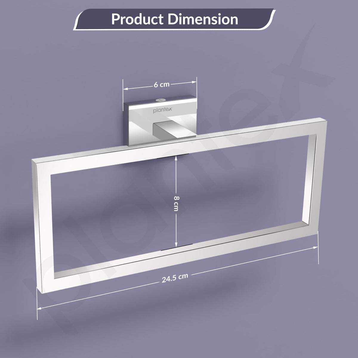 Plantex 304 Grade Stainless Steel Compact Napkin Holder for Wash Basin/Hand Towel Hanger/Napkin Holder/Bathroom Accessories - Benz (Chrome)-5