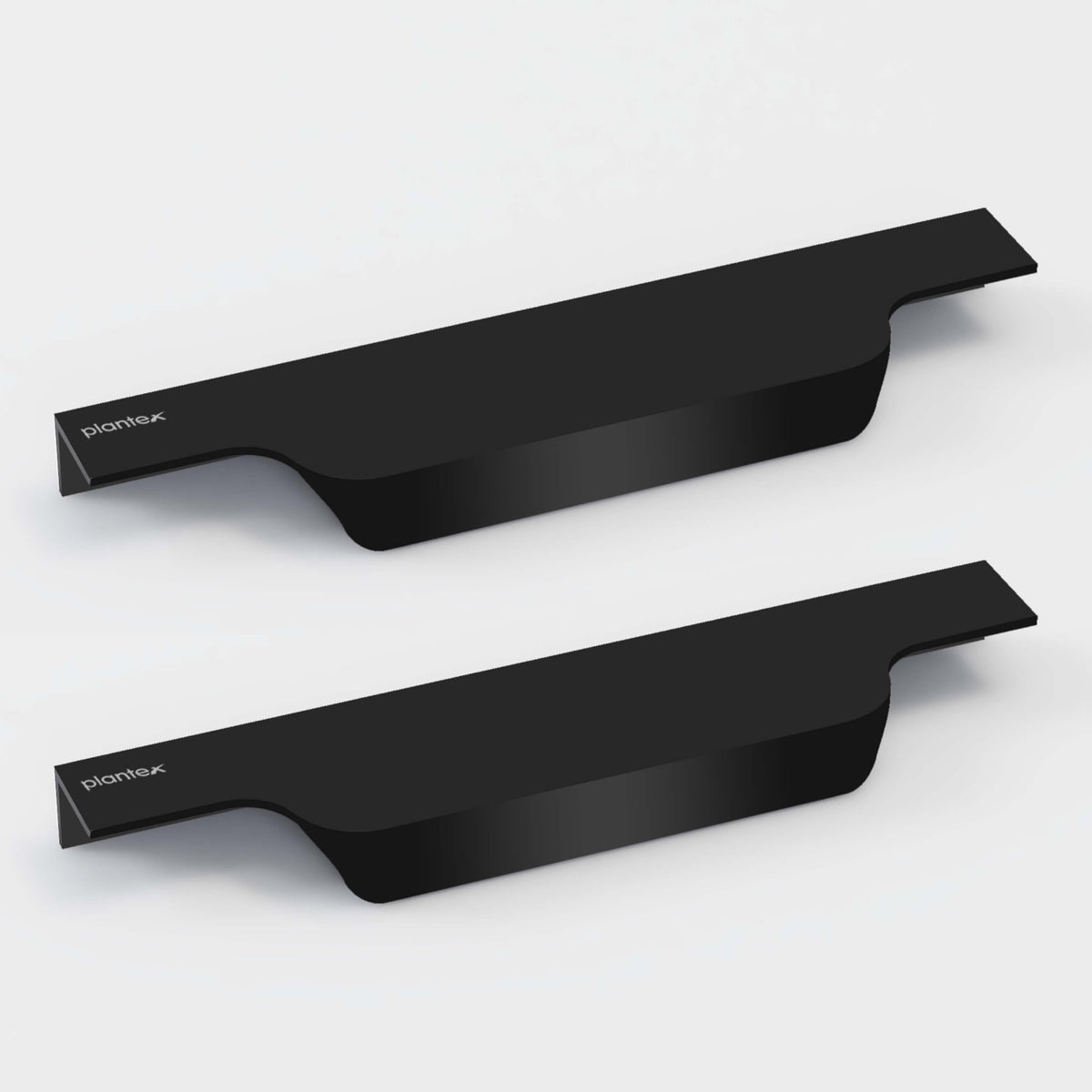 Plantex Profile Handle for Kitchen Cabinet/10 Inch Aluminium Drawer Profile Handle/Wardrobe Pull Handle for Home/Office/Hotel - Pack of 2 (Black) (Model APS-PF-1004)