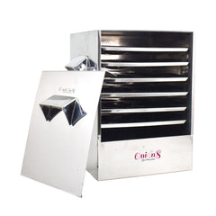 Onions Stainless Steel Cauka/Square/Cubic Idly Cooker 6 Plates comes with 6 Regular Idly & 2 Tatte Idly/Dhokla Plates. Gas Stove and Induction Stove Compactible FOR HOME USE