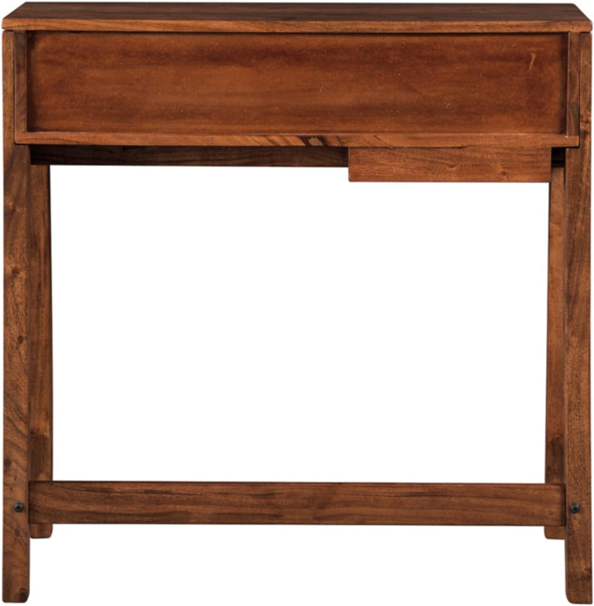 Solid Sheesham Wood Vintage Fold Down Drawer Storage Console Table for Home | Living Room | Office | Entry-Way 