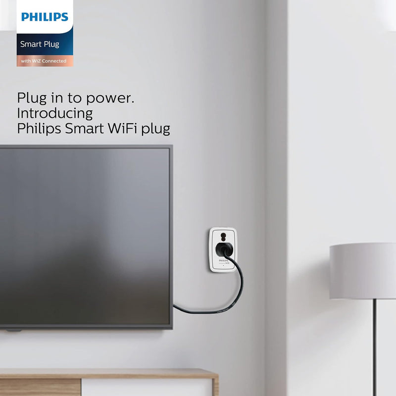 Philips 6-16A Smart WiFi Plug (Pack of 2) (White, B0C342HBB9)