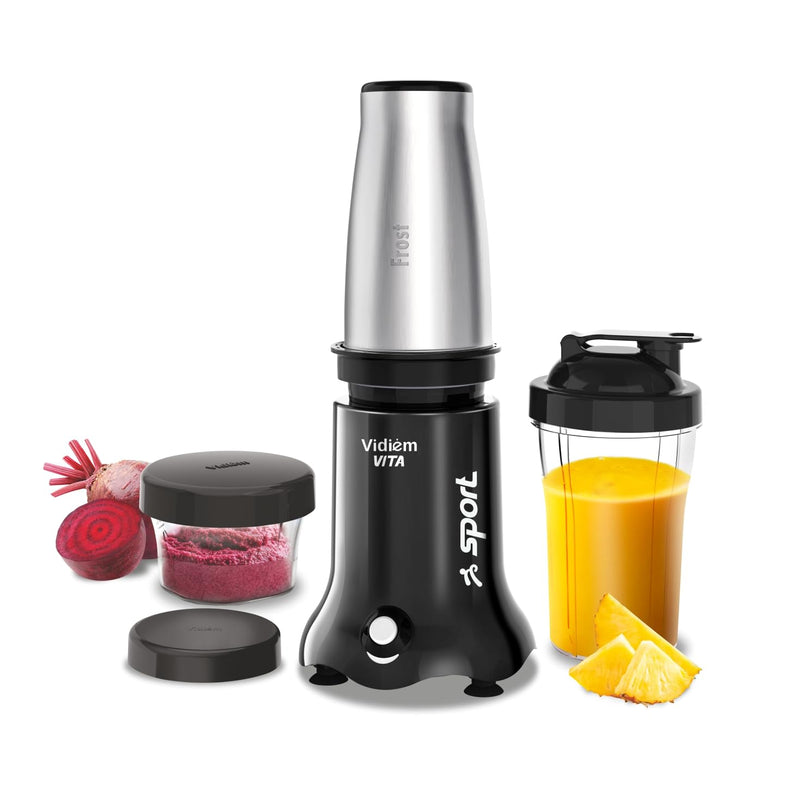 Vidiem Vita Spice 500 W Personal Blender/Mixer/Grinder/Smoothie Maker | 22000 RPM Aria CoolTec Motor | 3 Jars (500 ml + 