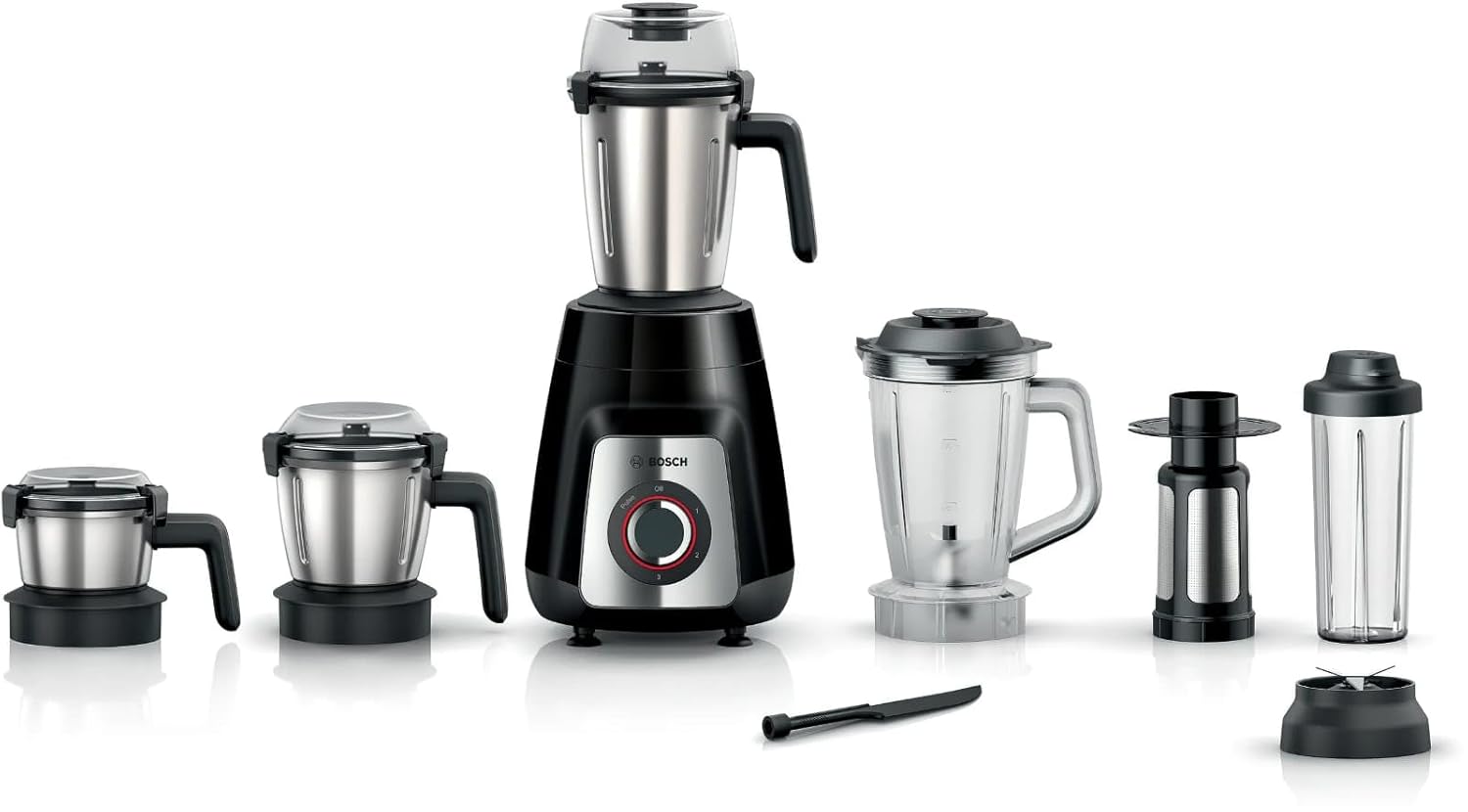 BOSCH TrueMixx 750W Mixer Grinder,5 Jar Black MG6415A1KI