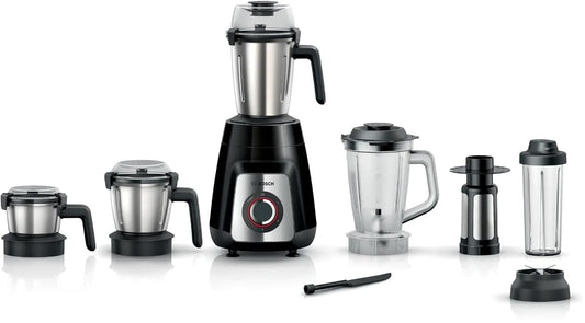 BOSCH TrueMixx 750W Mixer Grinder,5 Jar Black MG6415A1KI