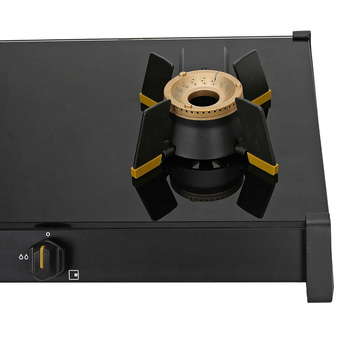 Faber Liftable Burners Freestanding Cooktop | Genius 752 Bk | 75Cm Width | Brass Burners | Manual Ignition | Abs Knobs |