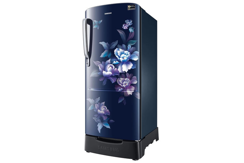 Samsung 183 L, 2 Star, Digital Inverter, Direct-Cool Single Door Refrigerator (RR20H1812HV/HL, Himalayan Poppy Blue, Base Stand Drawer, Single Touch)-2