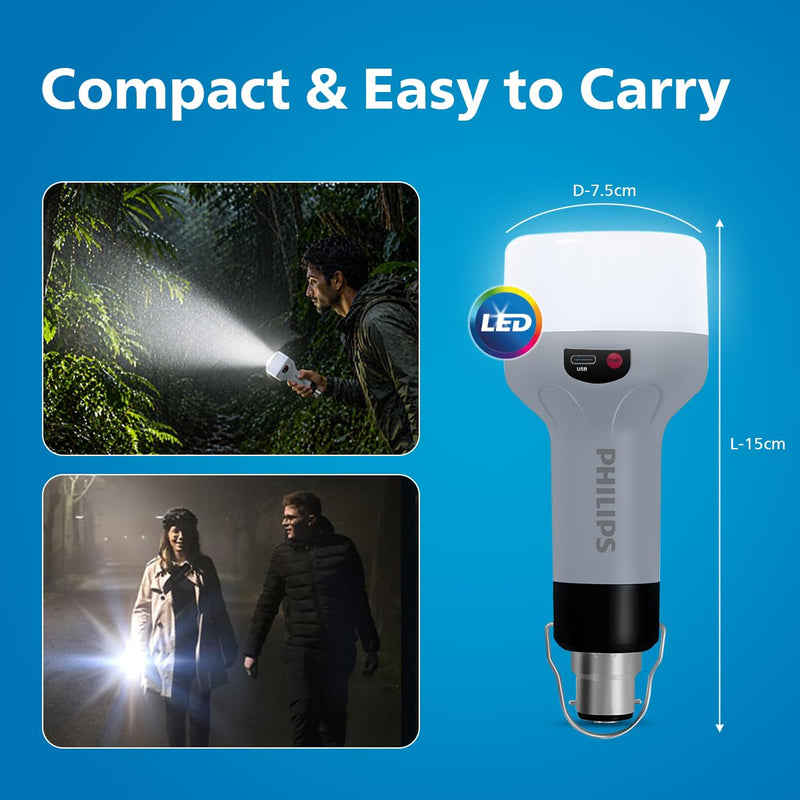 Philips Zenith 9W Portable Emergency Torch Light