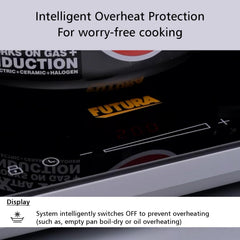 Hawkins Futura Single Induction Hob, 2000-W Cooktop with 20 Power Settings, Precise Time Setting Intervals, Child Lock, Black (FIC1A1)