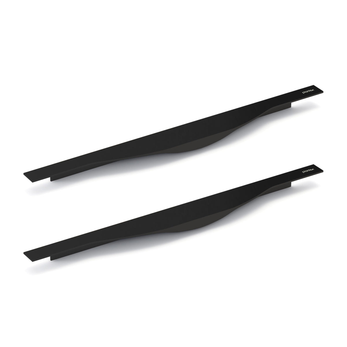 Plantex Profile Handle for Kitchen Cabinet/12 Inch Aluminium Drawer Profile Handle/Wardrobe Pull Handle for Home/Office/Hotel - Pack of 2 (Black) (Model APS-PF-1001)-1