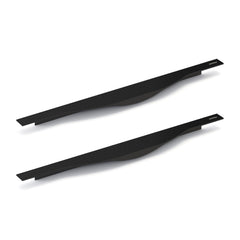 Plantex Profile Handle for Kitchen Cabinet/12 Inch Aluminium Drawer Profile Handle/Wardrobe Pull Handle for Home/Office/Hotel - Pack of 2 (Black) (Model APS-PF-1001)-1