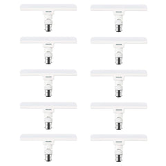 Philips 10W LED Lamp Base B22 Linear (Crystal White, Pack of 10)
