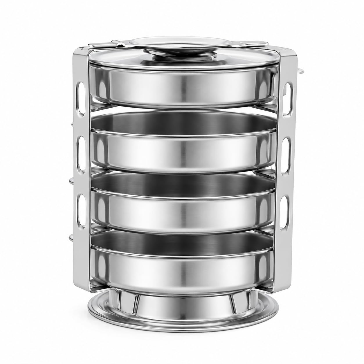 Thatte Idli Maker Stainless Steel | dhokla maker | idiyappam, pan cake maker | 4 plates with heavy stand