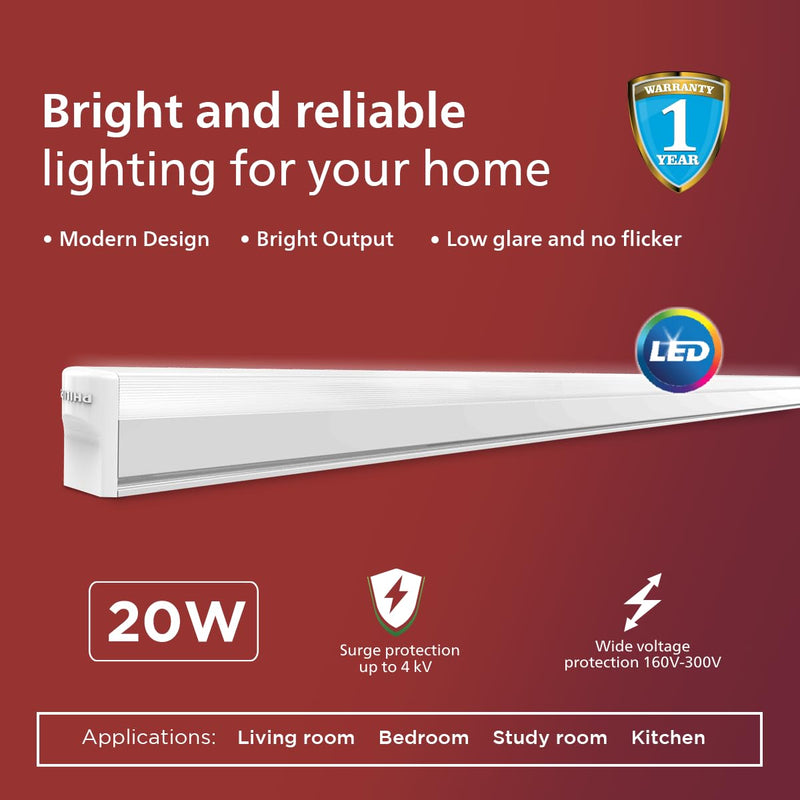 Philips Ujjwal 20-watt LED Batten/Tubelight (Pack of 3)