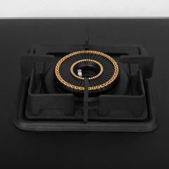 Faber 2 Burner 70Cm Cooktop |Auto Ignition| |Metal Knobs| MS Diamond coated Pan Support | Matt Black Glass Finish |5 Yrs
