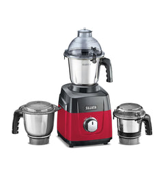 Sujata MG02 Mixer Grinder|1000 Watts Double Ball Bearing Motor|24000 RPM|Non-Stop 90 Mins Running|3 Food Grade Steel Jars including 1500ml Multipurpose, 1000ml Grinder, 500ml Chutney Jar|Beige & White