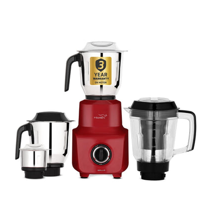 V-Guard Precia NX Juicer Mixer Grinder 750 W (New Launch) | 3-Year Motor Coverage | 4 Versatile Jars | Juicer, Large, Medium & Small | Compact ABS Body | SS Rust-Resistant Blades