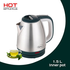 Pigeon by Stovekraft Hot Plus Electric Kettle (16245) with Stainless Steel Body, 1.5 litre, used for boiling Water, maki