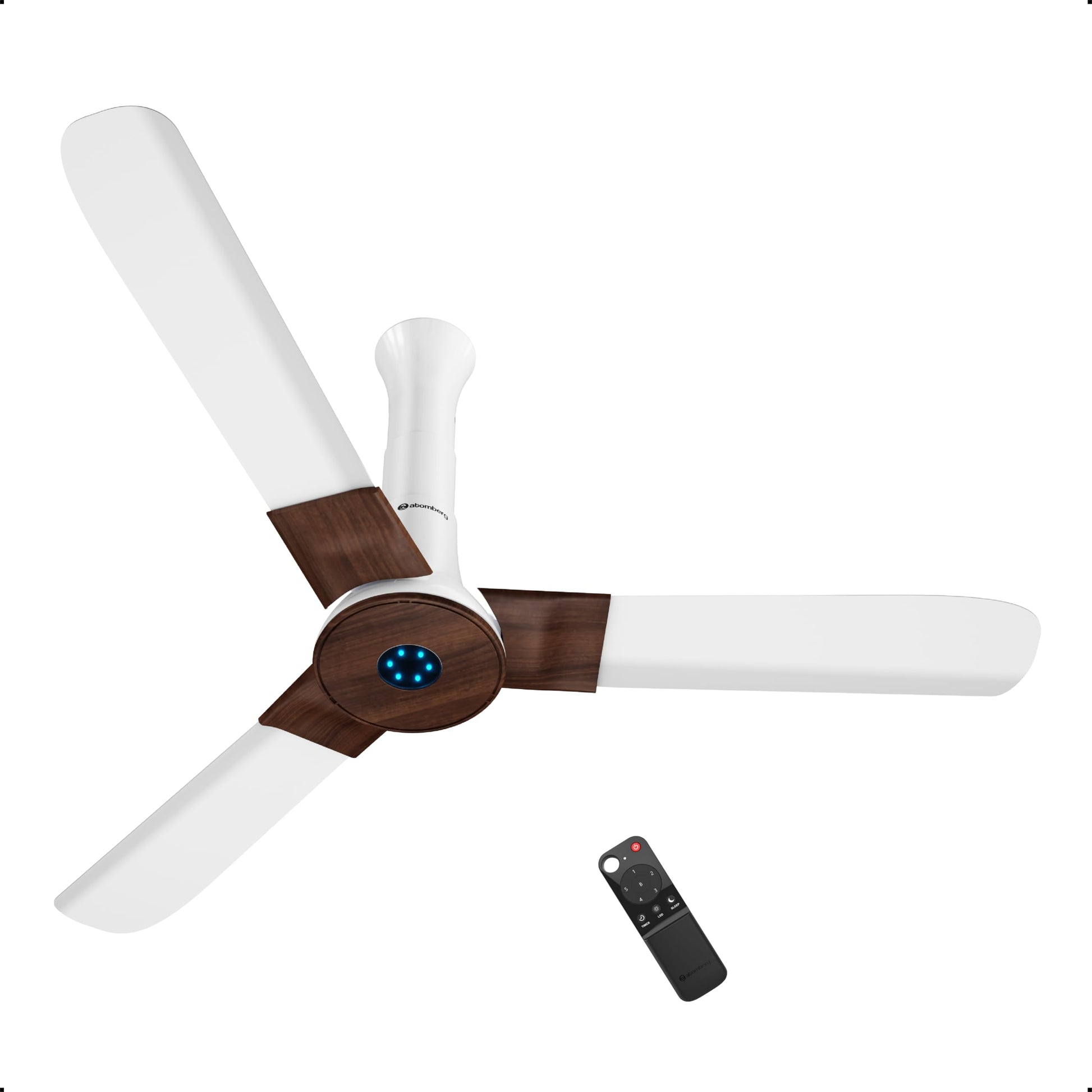 atomberg Studio+ 1200mm BLDC Ceiling Fan with Remote Control | BEE 5 star Rated Energy Efficient Ceiling Fan | High Air Delivery with LED Indicators | 2+1 Year Warranty (Aegean Blue)