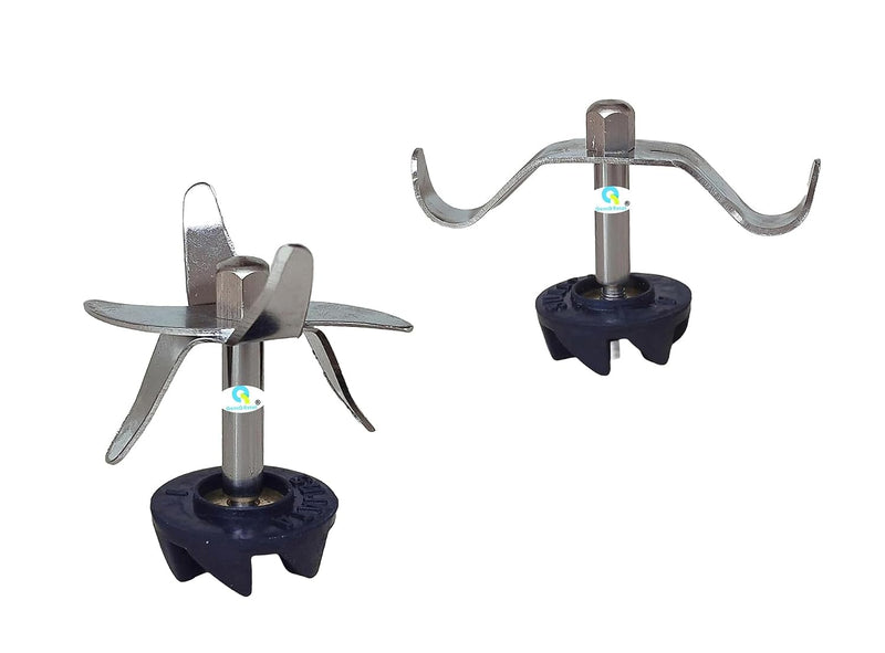 Blade Set Combo: Big + Juicer Jar (with Couplers) | Compatible with Sujata Mixer Grinder