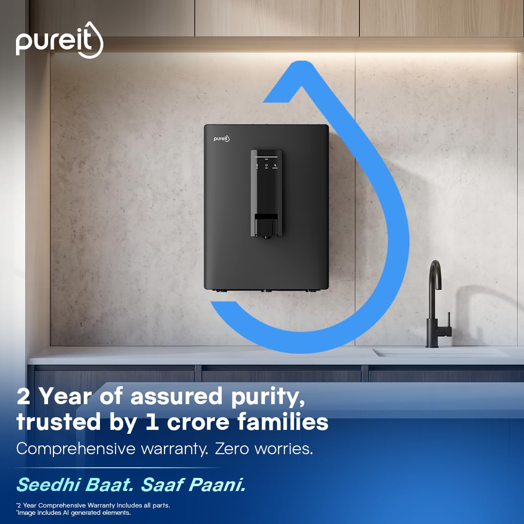 Pureit Lithos 2X RO Water Purifier for Home (PIRO10091MECA6B)