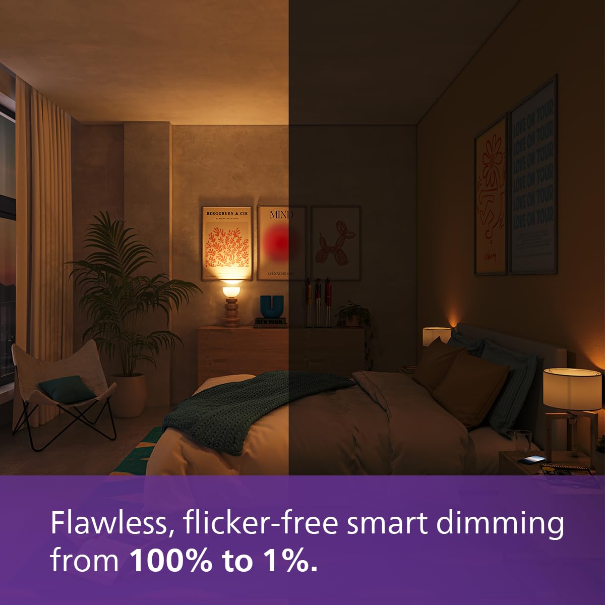 PHILIPS WiZ Neo 12W B22 Wi-Fi & Bluetooth LED Smart Bulb with Music Sync, Compatible with Amazon Alexa & Google Assistant, 16 Million Colours & Motion Sensing Technology | Pack of 1