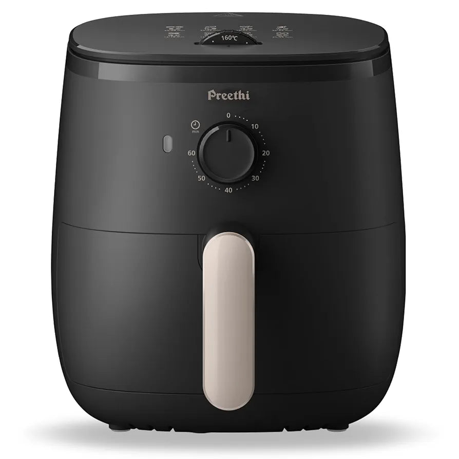 Preethi AIRPOT  APT001, uses up to 90% less fat, 1500W, Grill, Bake, Fry, Roast, Reheat, Airfryer for 4-5 people, 90+ Recipes, with Fast Flux Technology , Large 3.7 liter