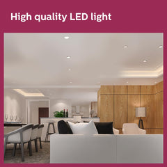 Philips Rimless Full Glow 15-watt Round LED Surface Downlighter (Pack of 6)
