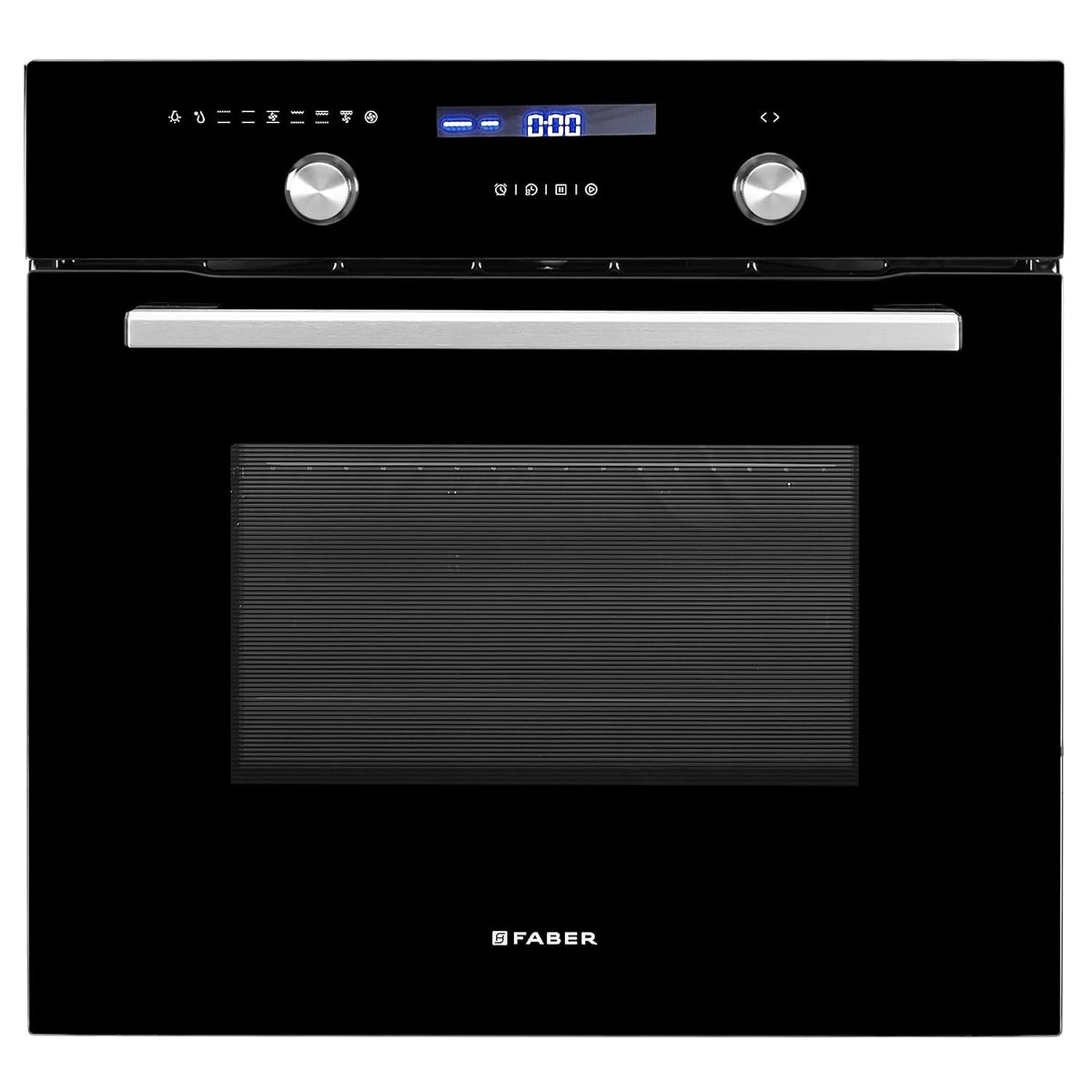 Faber 75L Built-in Convection Oven (FBIO 75L 9F BK, Full Black Glass) | 9 Cooking Functions with 3D Hot Air Circulation 