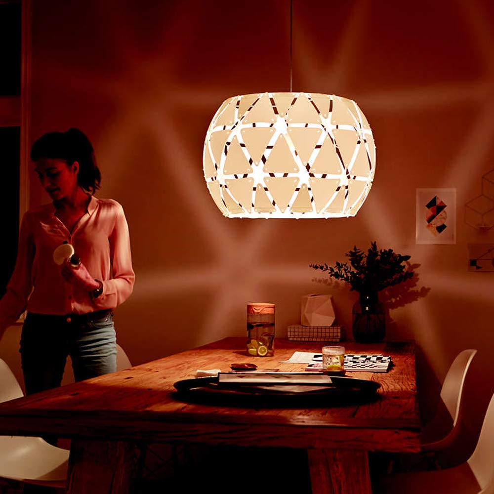 Philips 4091731PN Sandalwood 60cm E27 Base Pendant LIGHT BULB, Bulb not Included, White