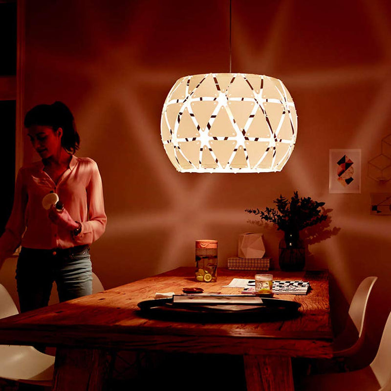 Philips 4091731PN Sandalwood 60cm E27 Base Pendant LIGHT BULB, Bulb not Included, White