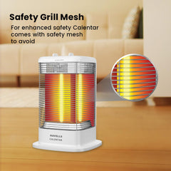 Havells Calenter 1050 Watt Room Heater With 3 Carbon Heating Tube (GHRGHCNW105)-6