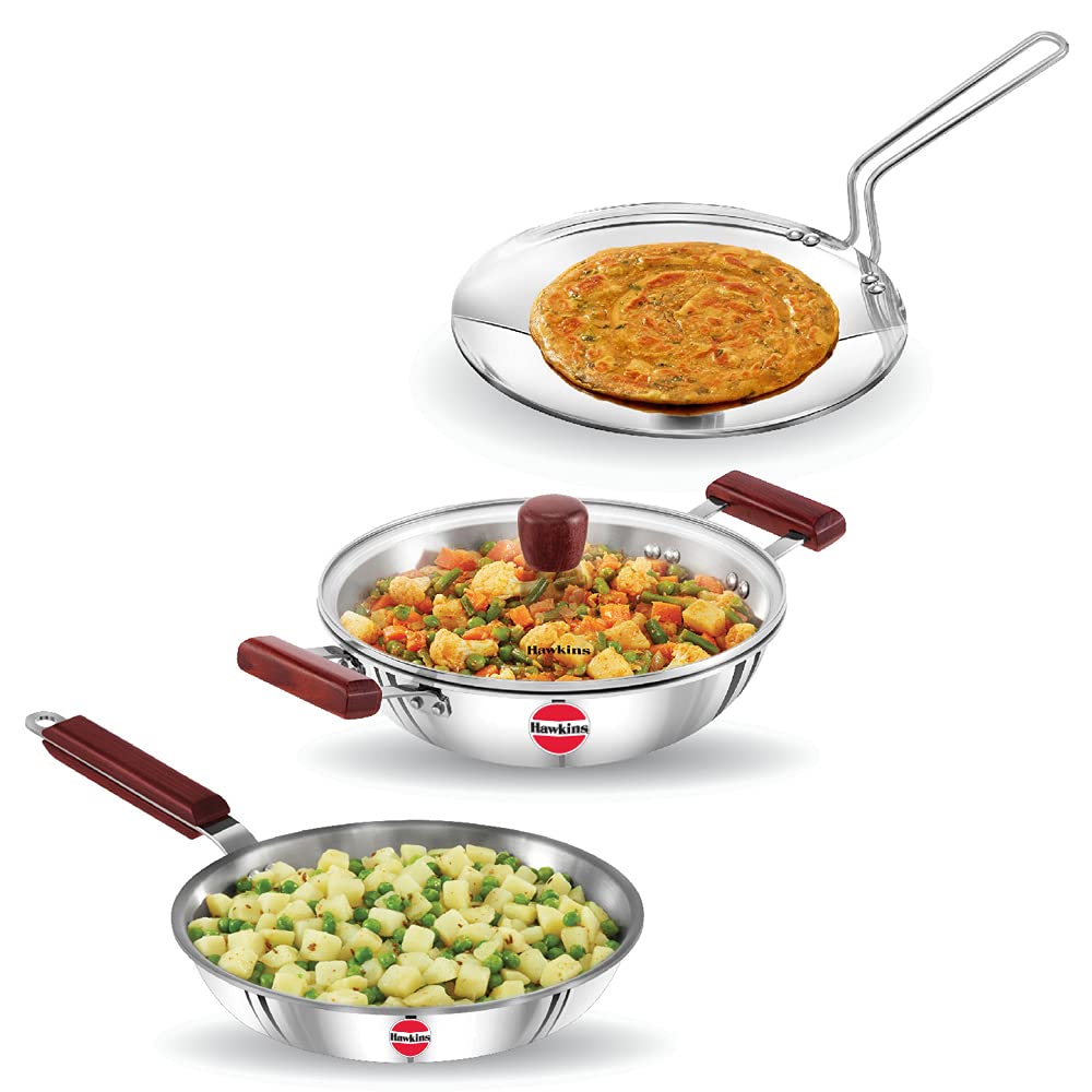 Hawkins Futura Hard Anodised Roti Tava 26cm, 4.88mm Thick Induction Compatible