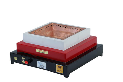 PEPL Mild Steel Smokeless 17" Diagonal Eco Friendly Pollution Free Havan Kund - Large , 17 Inch, Mild steel