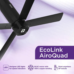 EcoLink AiroQuad BLDC 1200 mm Ceiling Fan with Remote-2