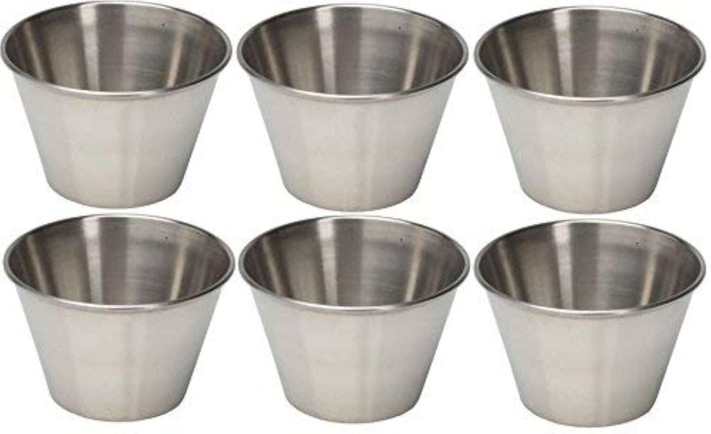 Dynore Set of 6 Sauce Cup - 75 ml Each||Multipurpose Small Cups Bowls