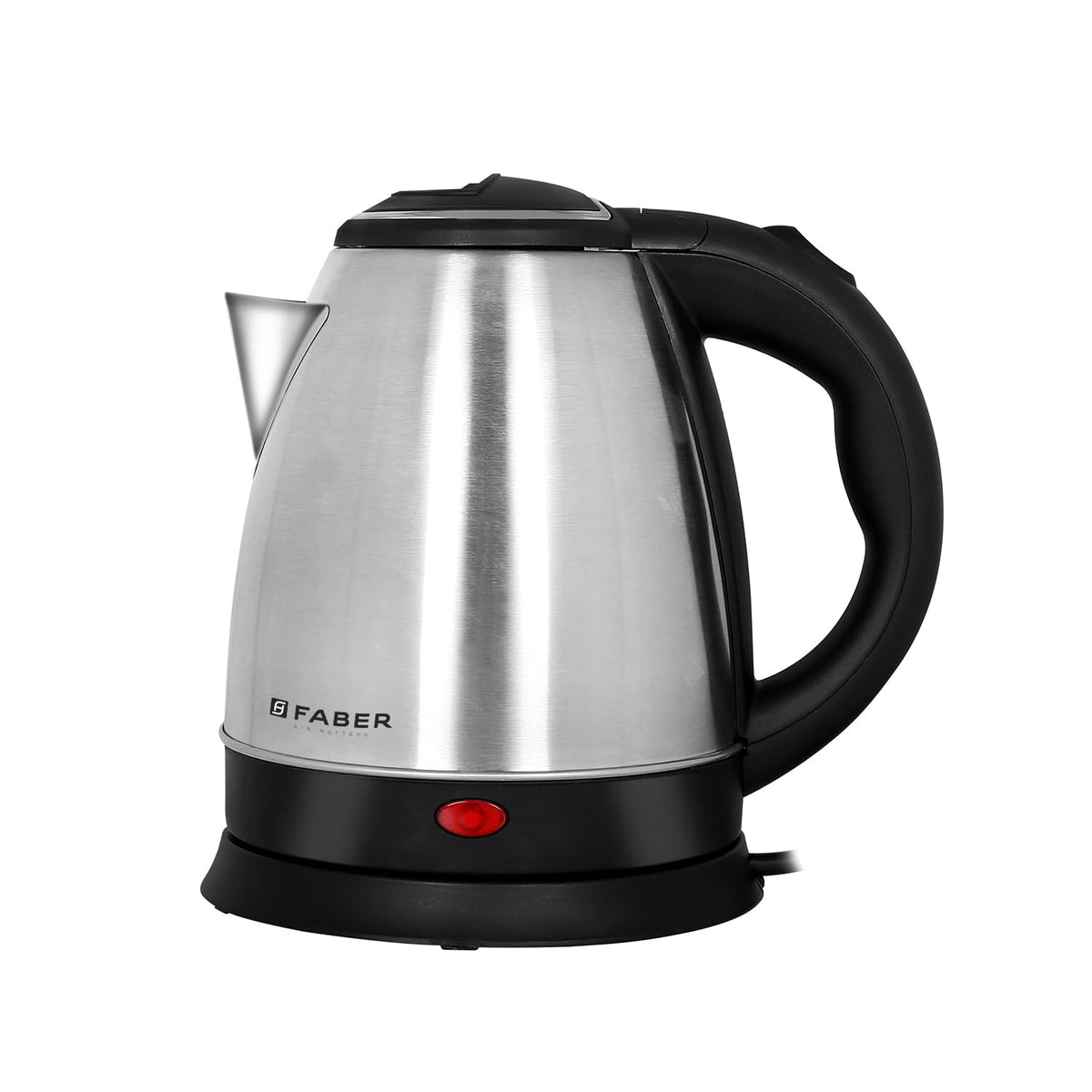 Faber 1.5L Electric Kettle | Boil Water, Make Tea, Coffee, Instant Noodles, Soup | SS Body, Cool Touch Handle, Wide Mout