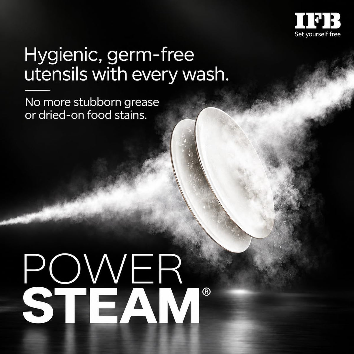 IFB 14 Place Settings (fits up to 80 utensils) with DeepClean® Technology Freestanding Dishwasher (Neptune FX14, White, 