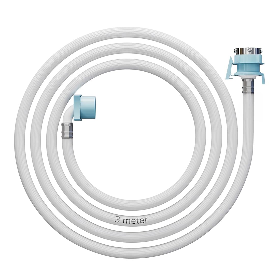 HOUZA 3 Meter Fully Automatic Washing Machine Inlet Pipe with Universal Tap Connector | Hot & Cold Water Washing Machine Pipe Inlet | Leak-Proof, Burst-Proof & Anti-Kink Design