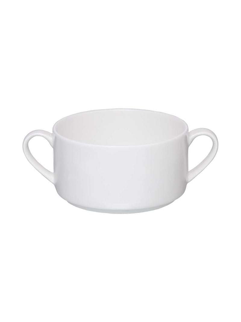 Clay Craft Basics - Ceramic Checkered Hammered Soup Maggie and Noodle Cup, 460ml, 4 Pieces, Multicolour (Stacko Soup Bowl)
