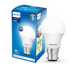 Philips 7W B22 LED Cool Day Light Bulb, Pack of 2 (Ace Saver)