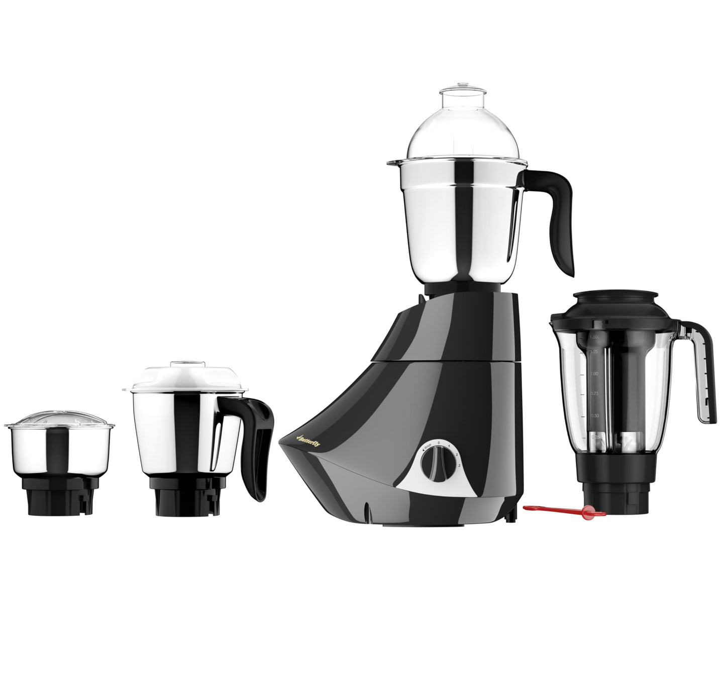 Butterfly Jet Elite Plus Mixer Grinder, 750W, 5 Jars, Grey