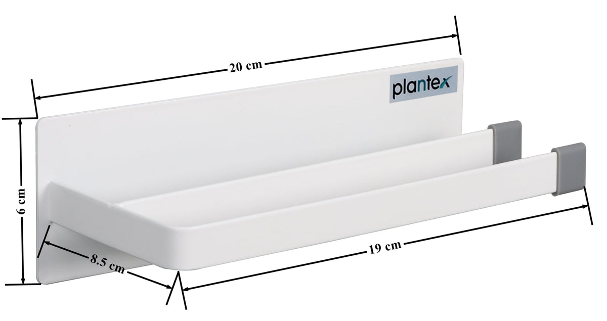 Plantex Magnetic Double Napkin Holder/Towel Holder/Towel Hanger for Kitchen/Bathroom/Bathroom Accessories- (White)-2
