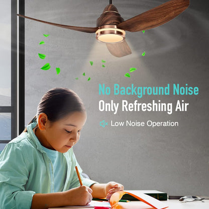 KUHL Luxus C3 1320 mm Stylish 65% Power Saving BLDC Ceiling Fan with Remote | Night & Down Light | 29W | BEE 5 Star | Low Noise | IoT –Operate via Mobile & Alexa | Reverse Mode|Free Installation|Teak