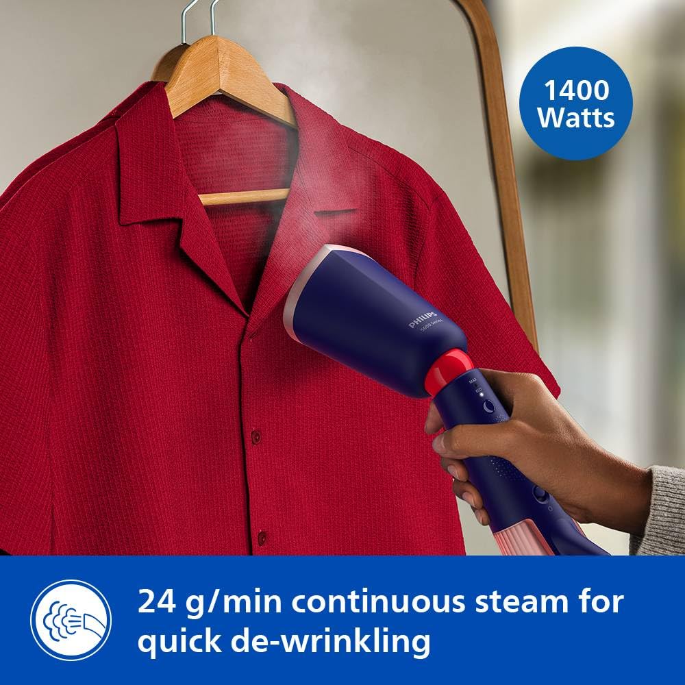 PHILIPS STH5030/20 Handheld Garment Steamer, Marine Blue