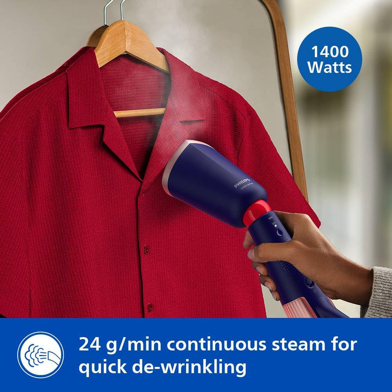 PHILIPS STH5030/20 Handheld Garment Steamer, Marine Blue