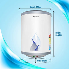 Faber 6Ltr Storage Water Heater (FWG Vulcan 6V), 5 Star, 7 yrs Warranty on Tank, Free Installation with Inlet & Outlet P